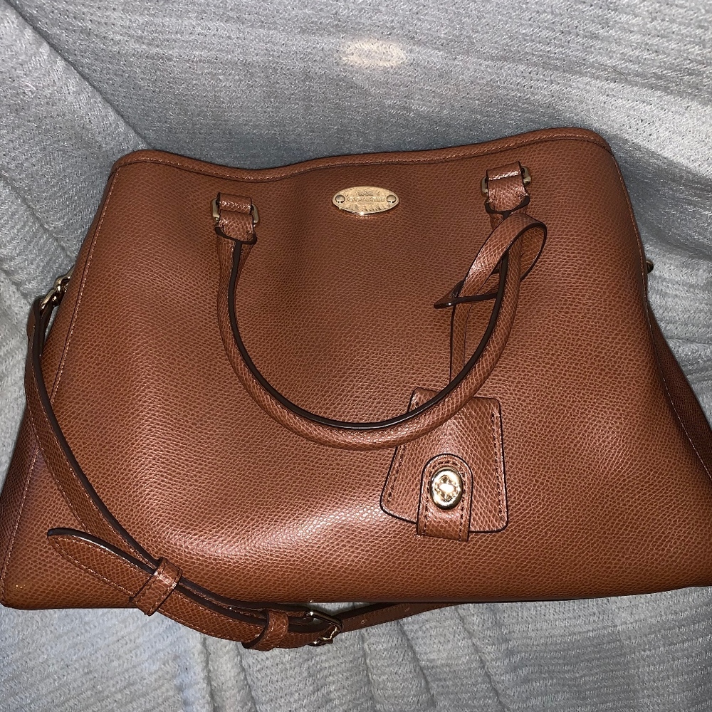 Margot Small Carryall In Light Gold/Tan Leather